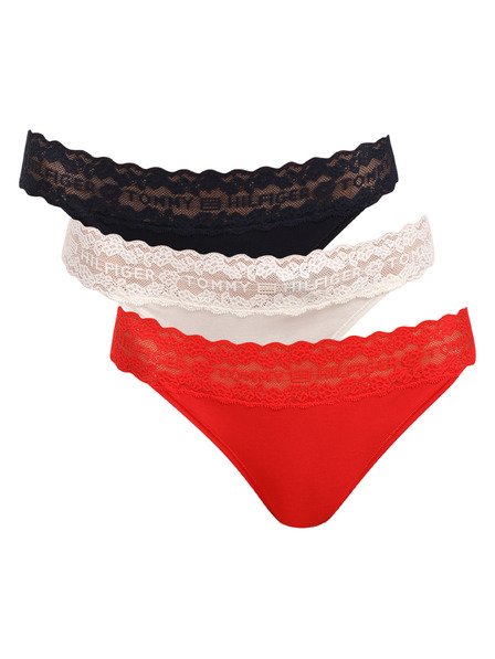 Tommy Hilfiger Sada tří - dámská tanga Tommy Hilfiger vícebarevná