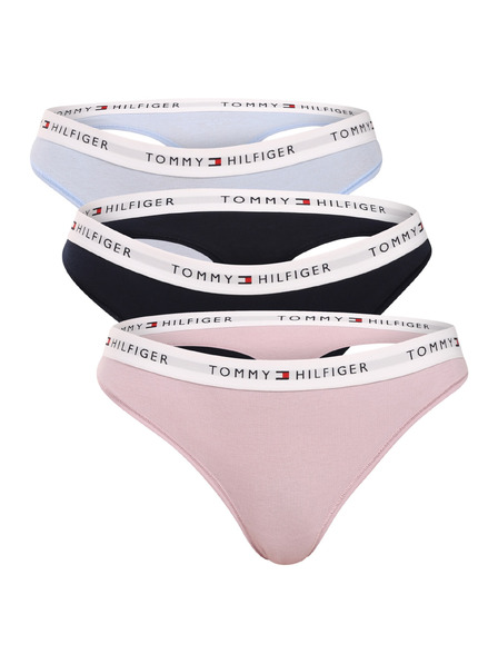 Tommy Hilfiger Sada tří - dámská tanga Tommy Hilfiger vícebarevná