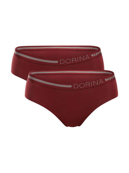 DORINA Sada dvou - Menstruační kalhotky Dorina Eco Moon Hipster červené