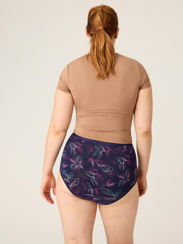 Modibodi Menstruační kalhotky Modibodi Classic Full Brief Moderate-Heavy Passion Vine Navy