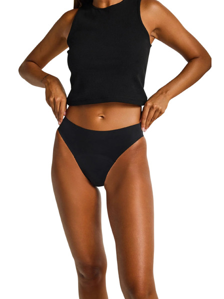 Modibodi Menstruační kalhotky Modibodi Seamfree Hi Waist Cheeky Moderate Black