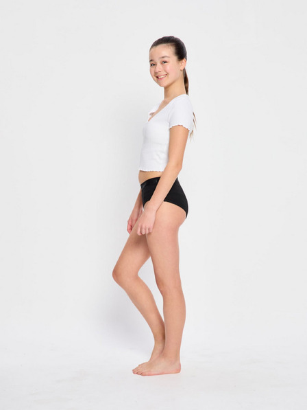 Modibodi Dívčí menstruační kalhotky Modibodi Teen Hipster Boyleg Moderate Black