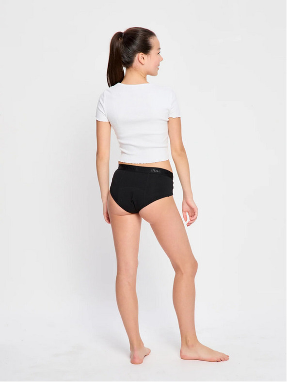 Modibodi Dívčí menstruační kalhotky Modibodi Teen Hipster Boyleg Moderate Black