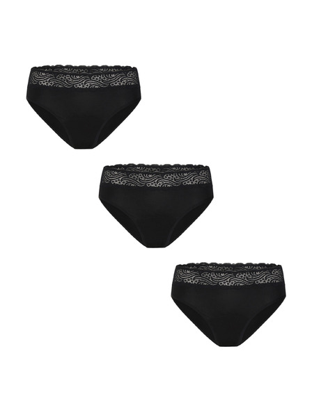Modibodi Sada tří - Menstruační kalhotky Modibodi Sensual Hi-Waist Bikini Moderate-Heavy