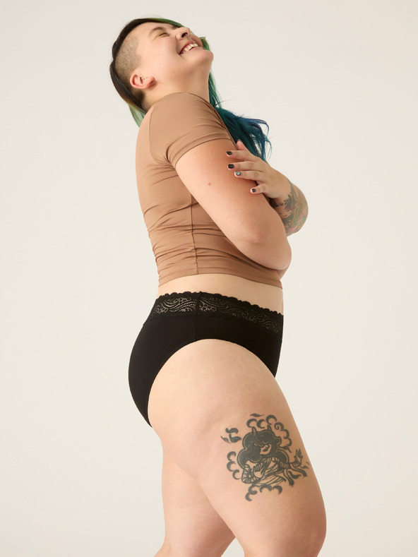 Modibodi Sada tří - Menstruační kalhotky Modibodi Sensual Hi-Waist Bikini Moderate-Heavy