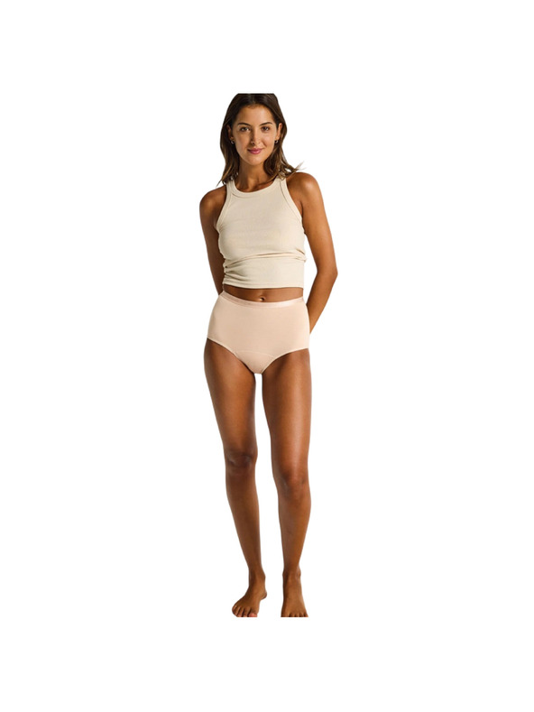 Modibodi Menstruační kalhotky Modibodi Classic Full Brief Light-Moderate Beige