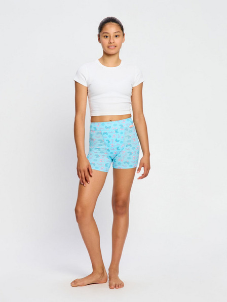 Modibodi Sada dvou - dívčí menstruační kalhotky na spaní Modibodi Teen Sleep Short Super Happy Holiday Multi