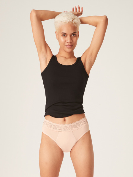 Modibodi Menstruační kalhotky Modibodi Sensual Hi-Waist Bikini Maxi Beige