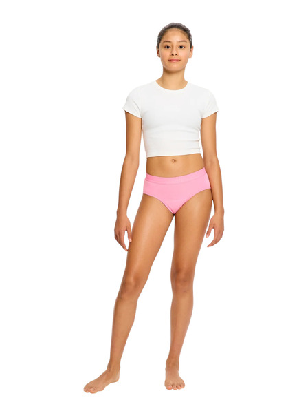 Modibodi Dívčí menstruační kalhotky Modibodi Teen Hipster Boyleg Moderate Jellybean Pink