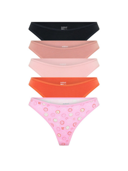 Modibodi Sada pěti - menstruační tanga Modibodi Happy Place Multi