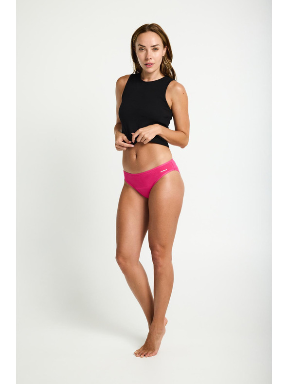 Modibodi Menstruační kalhotky Modibodi Basic Mid-Rise Brief Moderate-Heavy Fandango Pink