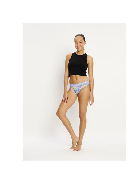 Modibodi Menstruační kalhotky Modibodi Classic Bikini Super Happy Daisy Blue