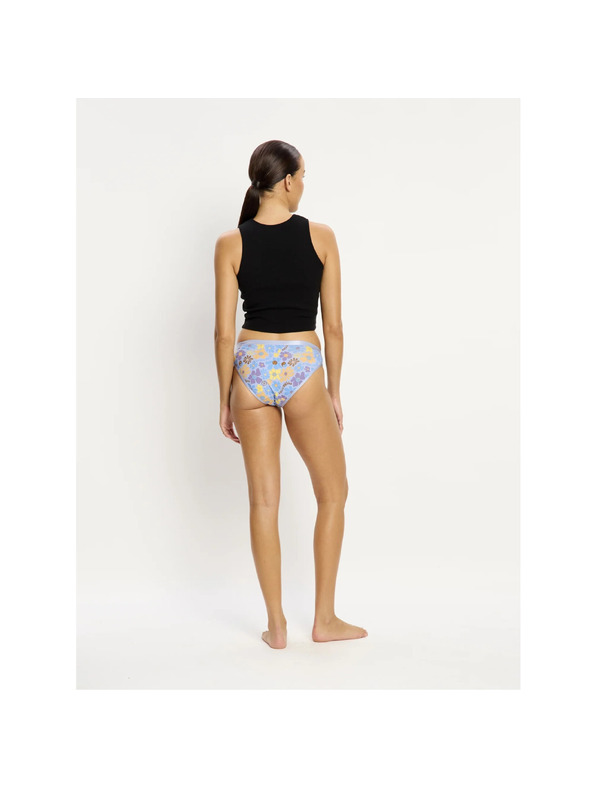 Modibodi Menstruační kalhotky Modibodi Classic Bikini Super Happy Daisy Blue