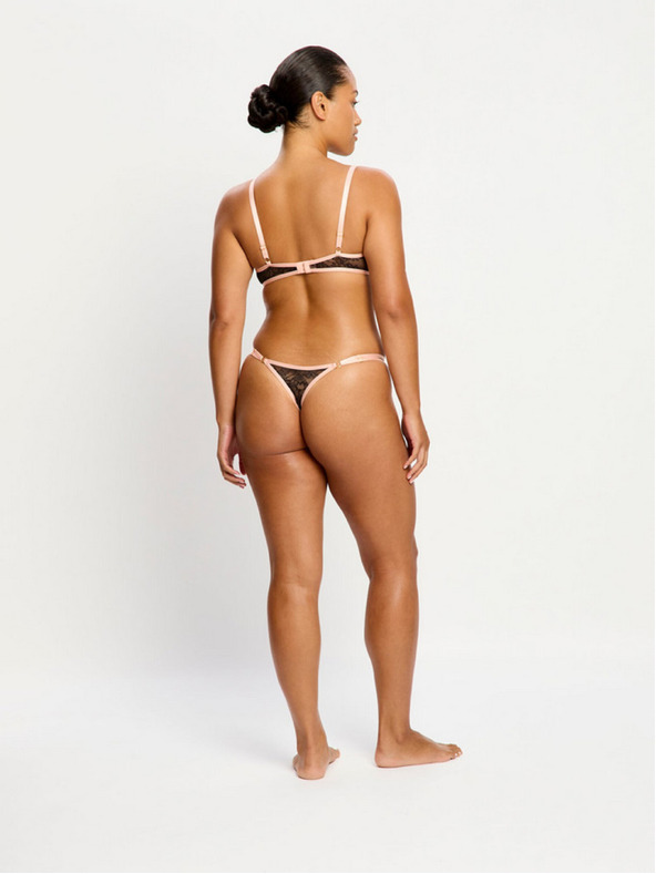 Modibodi Menstruační tanga Modibodi Bliss Thong Light Jet Black
