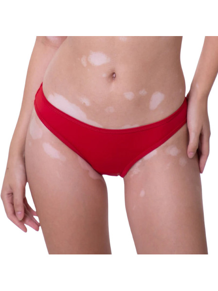 Femi.Eko Menstruační plavky Femi.Eko Maja Bikini UPF30 Moderate červené spodní díl