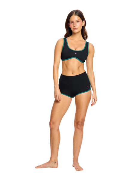 Modibodi Menstruační plavky Puma & Modibodi Short Super Black Orchid spodní díl