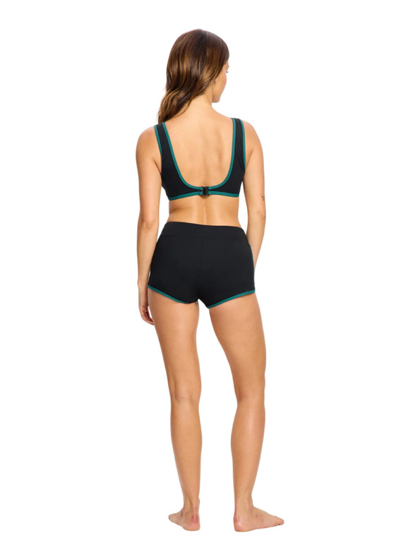 Modibodi Menstruační plavky Puma & Modibodi Short Super Black Orchid spodní díl