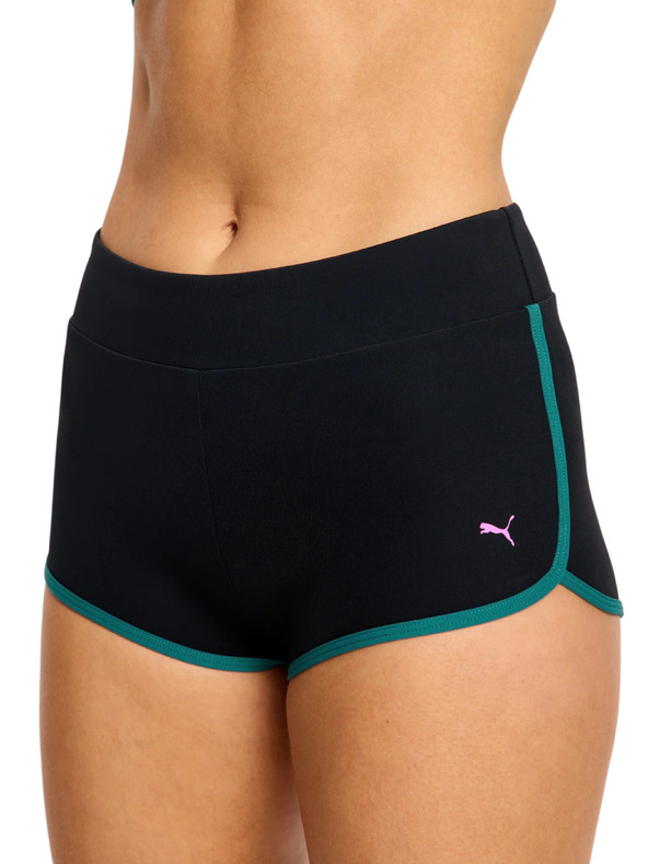 Modibodi Menstruační plavky Puma & Modibodi Short Super Black Orchid spodní díl