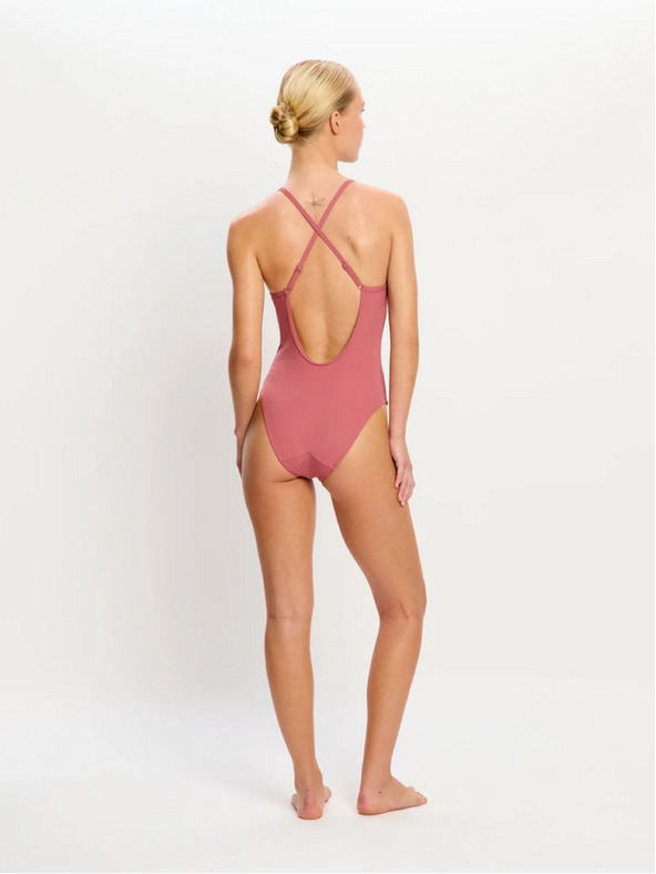 Modibodi Menstruační plavky Modibodi Molokai X Back One Piece High Absorbency Mauve jednodílné