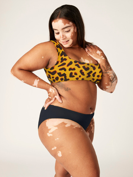 Modibodi Menstruační plavky Modibodi Bikini Brief Black Animal komplet