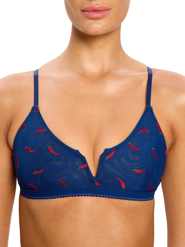 Modibodi Podprsenka Modibodi lntimates V Day V-Bralette Navy Chilli