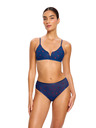 Modibodi Podprsenka Modibodi lntimates V Day V-Bralette Navy Chilli