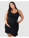 Hotmilk Dámská noční košilka Hotmilk Dream Nightie FULL CAP kojicí černá