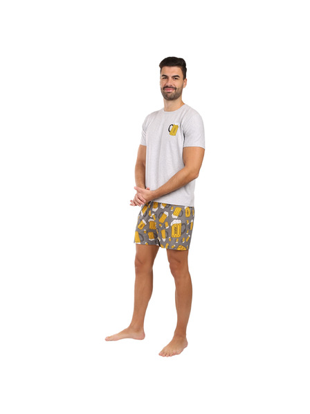 Lonka Pánské pyžamo Lonka vícebarevné (Koffing velké pivo/tisk)