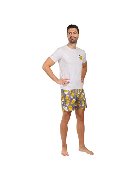 Lonka Pánské pyžamo Lonka vícebarevné (Koffing velké pivo/tisk)