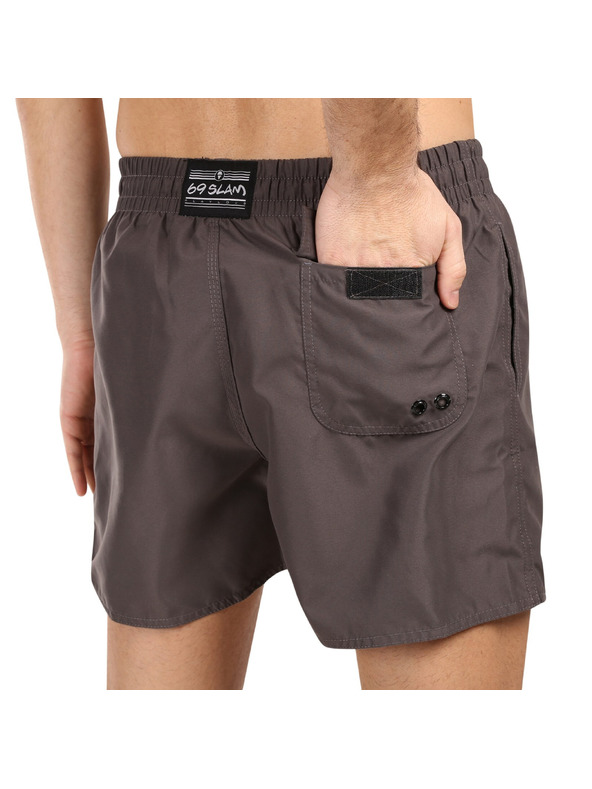 69slam Pánské plavky 69SLAM DARK GREY SAMOA vícebarevné
