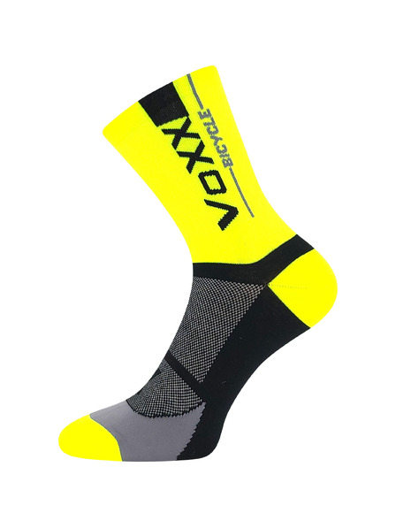 VoXX Ponožky VoXX cyklistické neon žluté