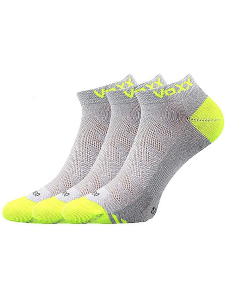 VoXX Sada tří - ponožky VoXX bambusové světle šedé