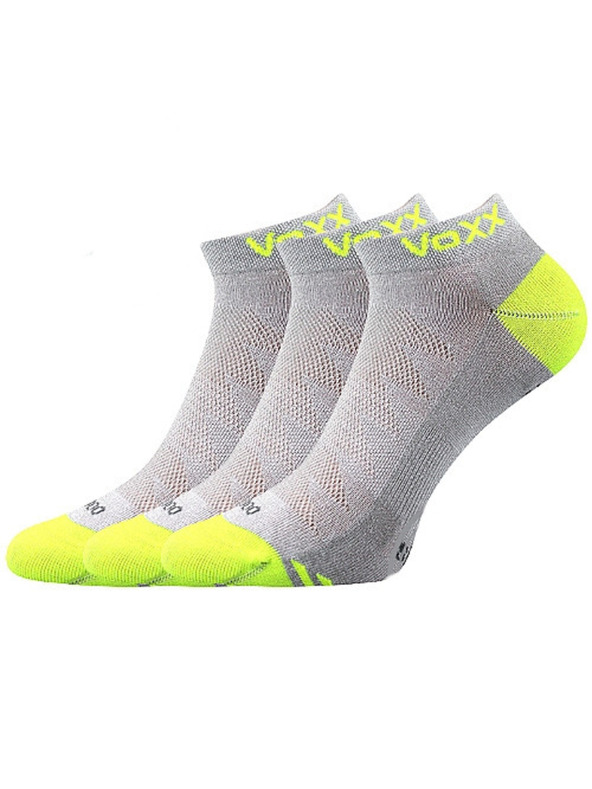 VoXX Sada tří - ponožky VoXX bambusové světle šedé