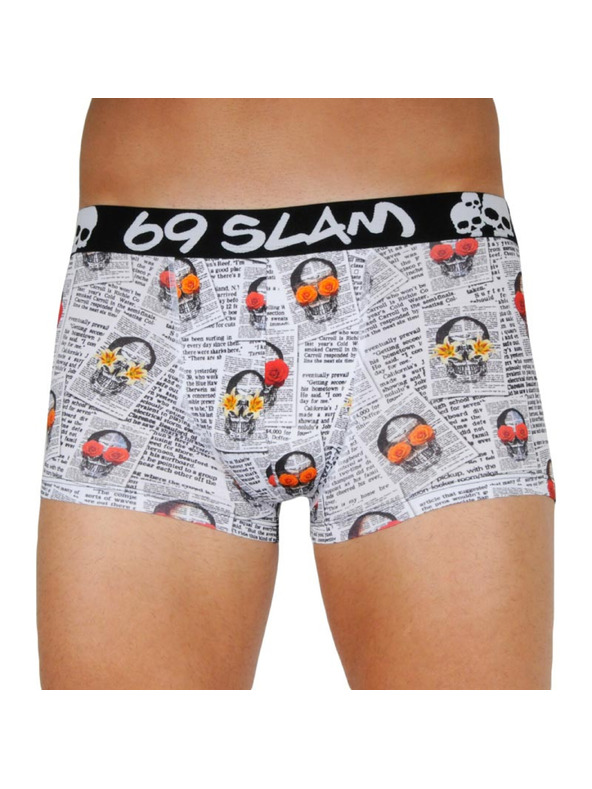 69slam Pánské boxerky 69SLAM hip newspaper