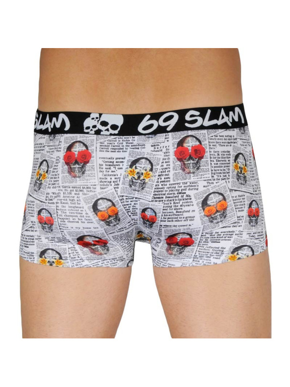 69slam Pánské boxerky 69SLAM hip newspaper