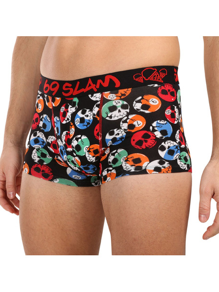 69slam Pánské boxerky 69SLAM SKULL ELIZAH bambusové vícebarevné