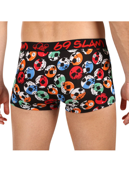 69slam Pánské boxerky 69SLAM SKULL ELIZAH bambusové vícebarevné