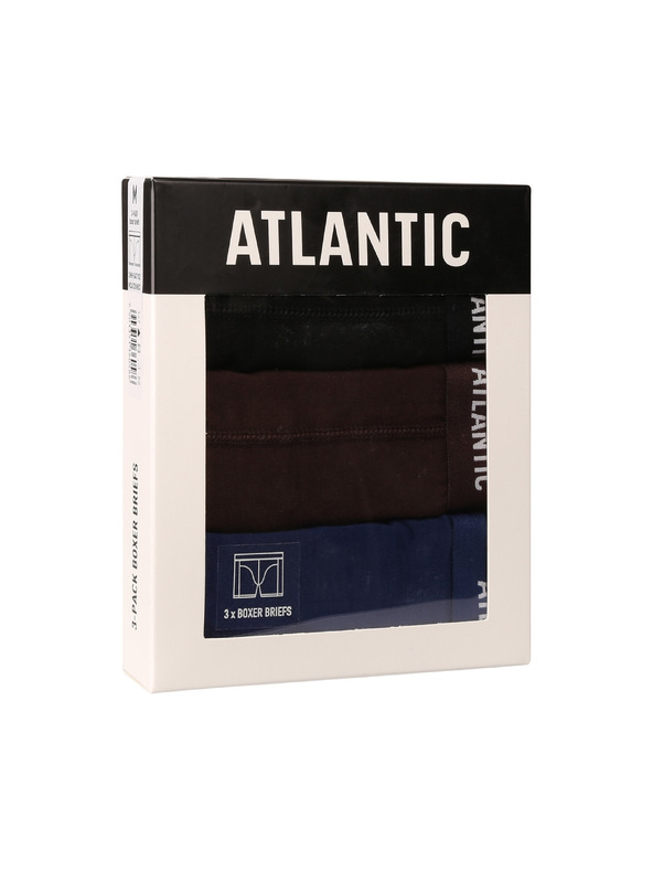 Atlantic Sada tří - pánské boxerky Atlantic vícebarevné