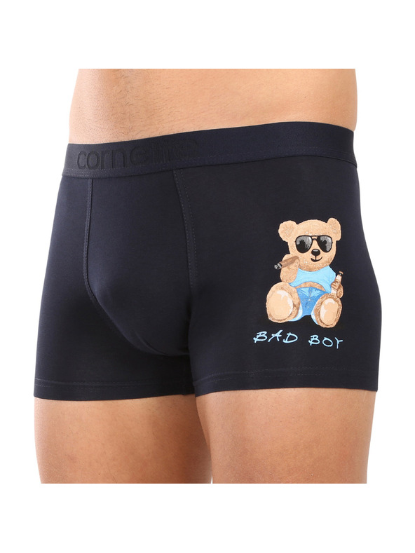 Cornette Pánské boxerky Cornette Tattoo modré (280/246)