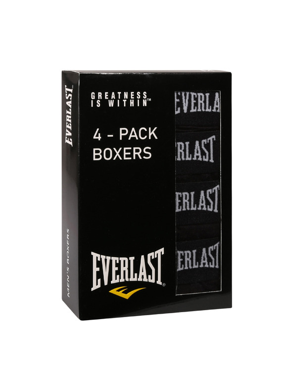 Everlast Sada čtyř - pánské boxerky Everlast černé
