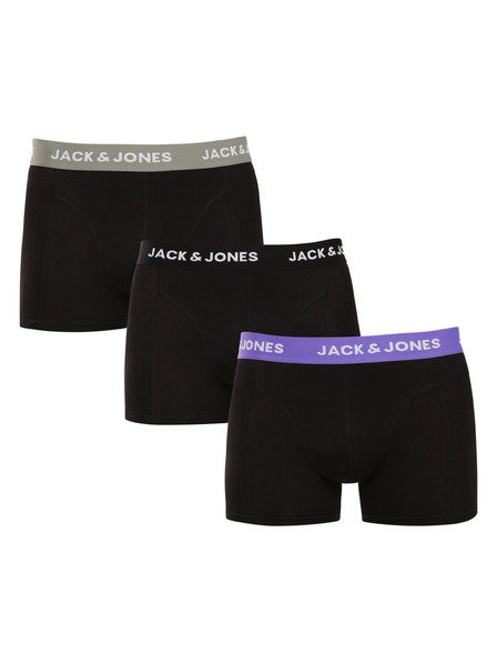 Jack & Jones Sada tří - pánské boxerky Jack and Jones černé