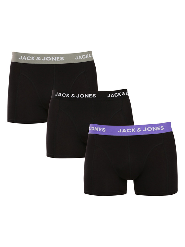 Jack & Jones Sada tří - pánské boxerky Jack and Jones černé