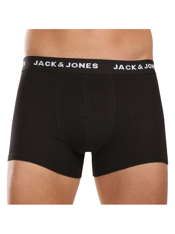Jack & Jones Sada sedmi - pánské boxerky Jack and Jones černé