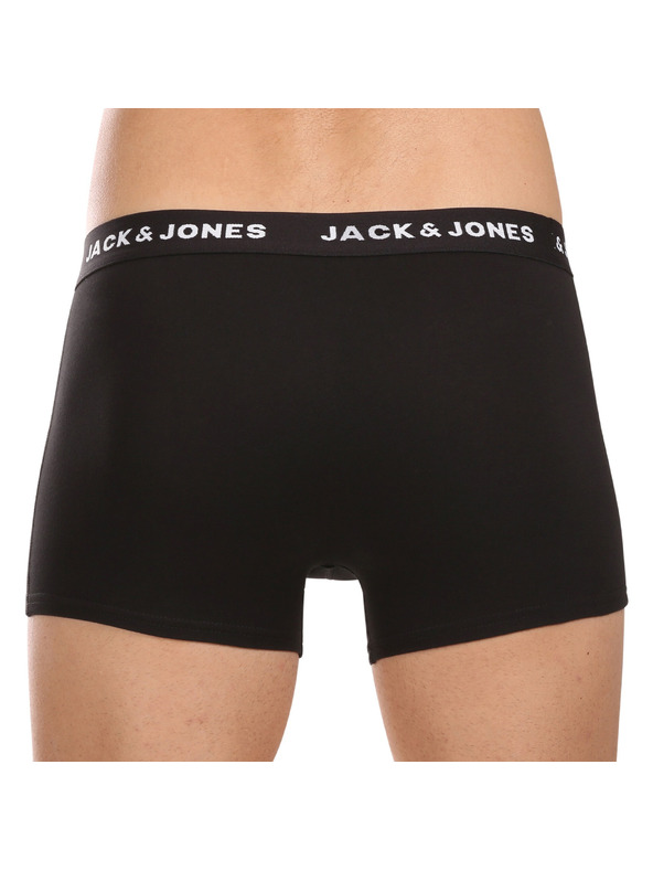 Jack & Jones Sada sedmi - pánské boxerky Jack and Jones černé