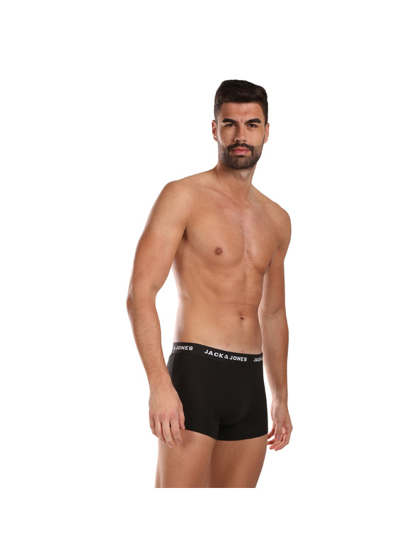 Jack & Jones Sada sedmi - pánské boxerky Jack and Jones černé