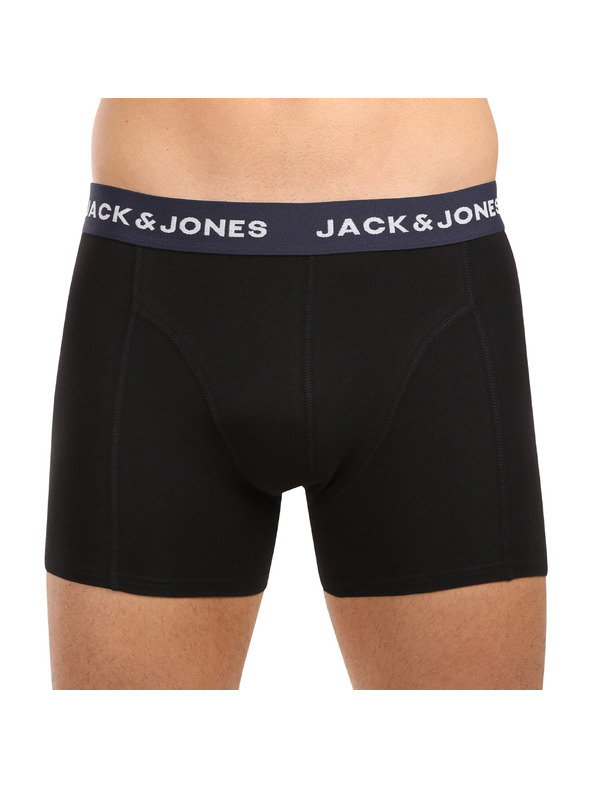 Jack & Jones Sada pěti - pánské boxerky Jack and Jones černé
