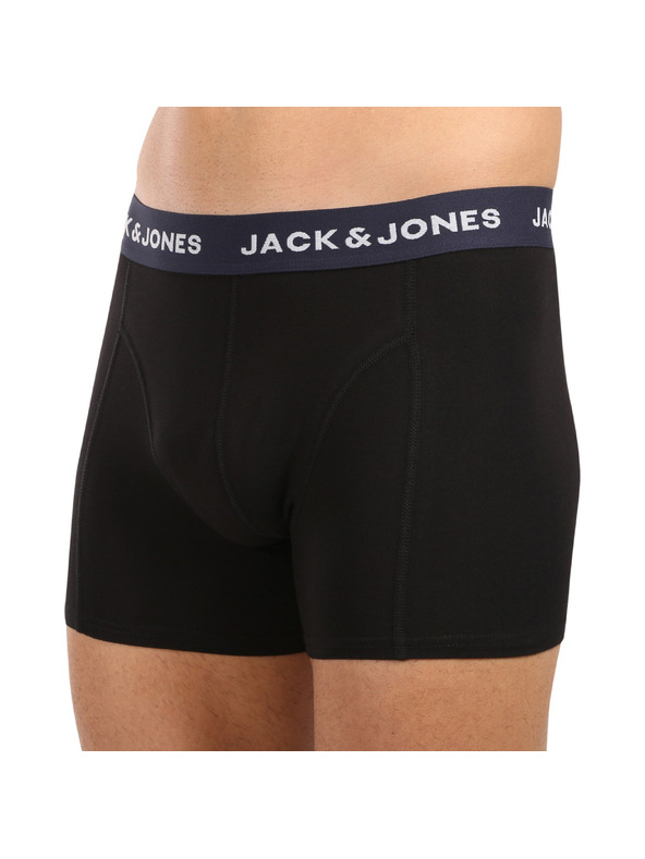 Jack & Jones Sada pěti - pánské boxerky Jack and Jones černé