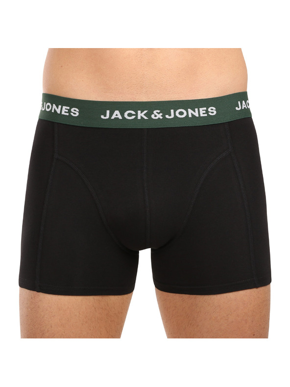 Jack & Jones Sada pěti - pánské boxerky Jack and Jones černé
