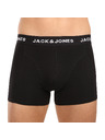 Jack & Jones Sada pěti - pánské boxerky Jack and Jones černé
