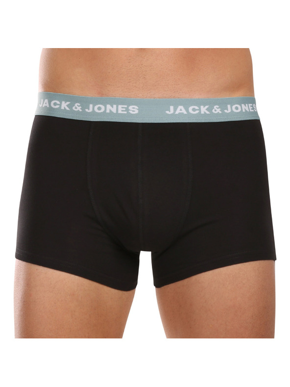 Jack & Jones Sada sedmi - pánské boxerky Jack and Jones černé